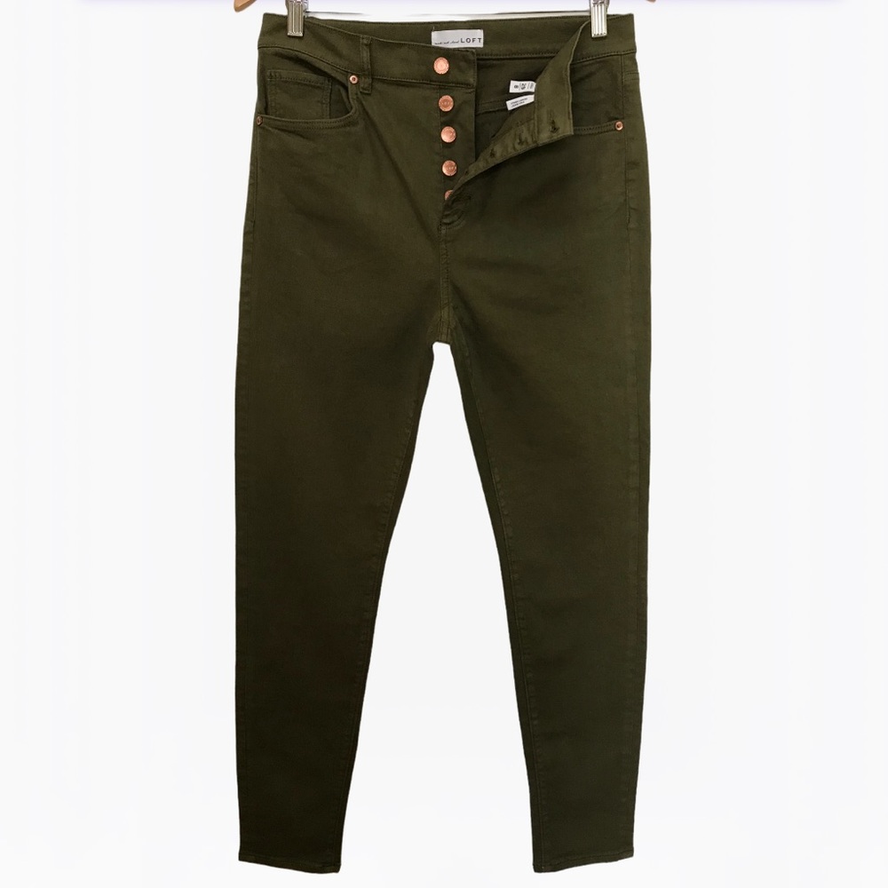 LOFT High-Rise Button Fly Skinny Women’s Jeans - 29 - Picture 6 of 17